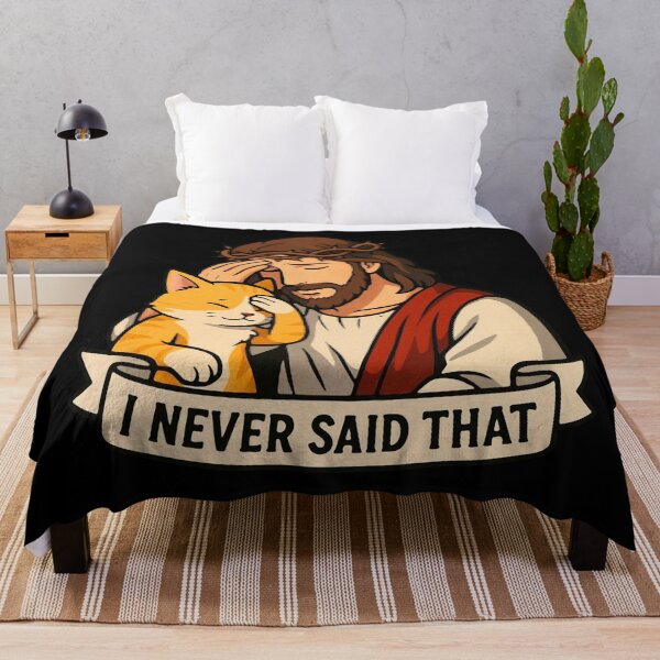 Item preview, Jesus Never Said That Kawaii Cat designed and sold by plushism.
