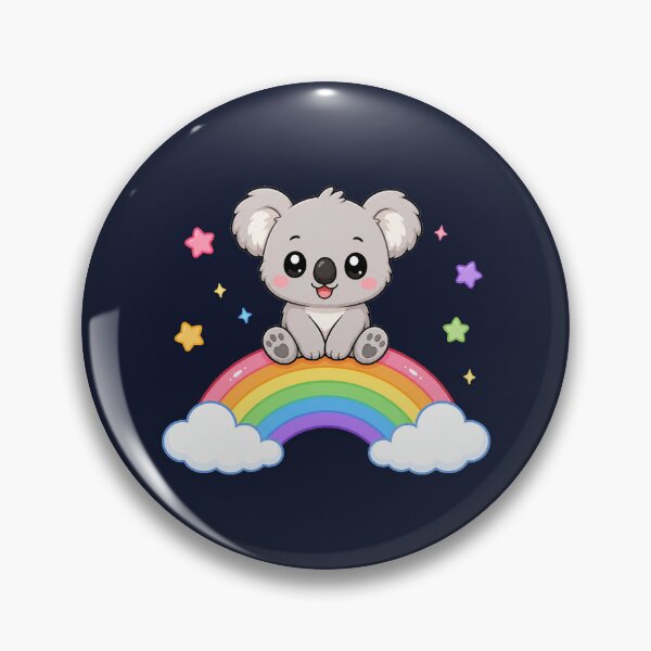 Item preview, Cute Koala Sitting On Rainbow Magic Cartoon designed and sold by Seculinator.