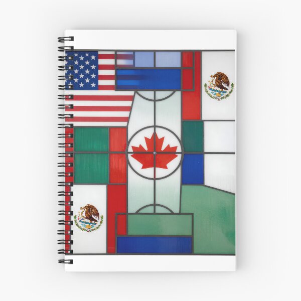 Item preview, North America Soccer Pitch Stained Glass Art designed and sold by Gallery-yuuna .