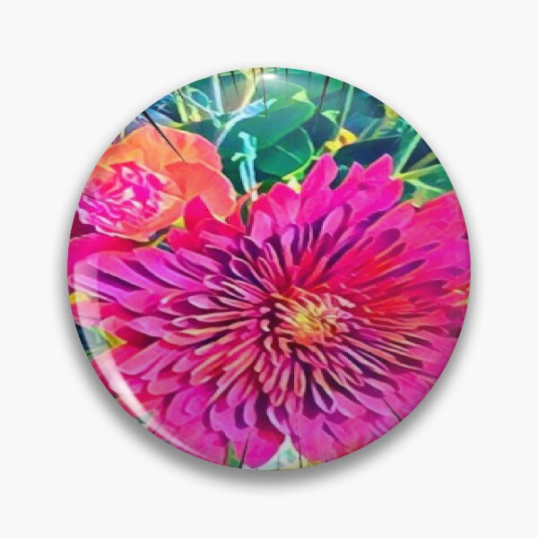 Item preview, Pop Art Magenta Chrysanthemum Explosion Digital Illustration designed and sold by BalkanBloom.