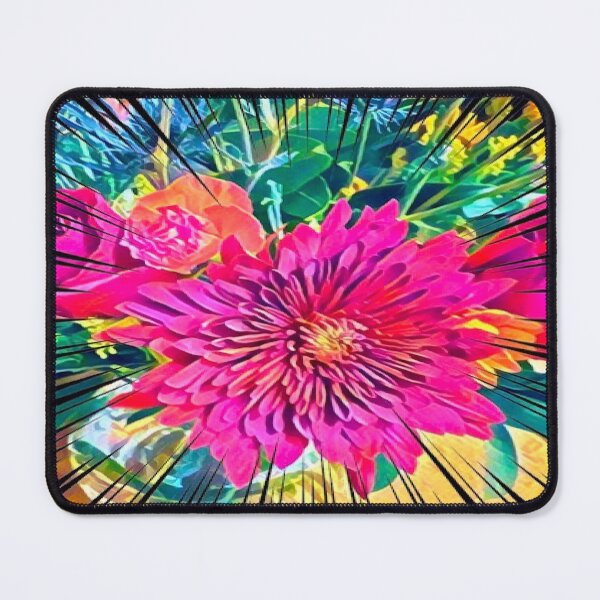 Item preview, Pop Art Magenta Chrysanthemum Explosion Digital Illustration designed and sold by BalkanBloom.