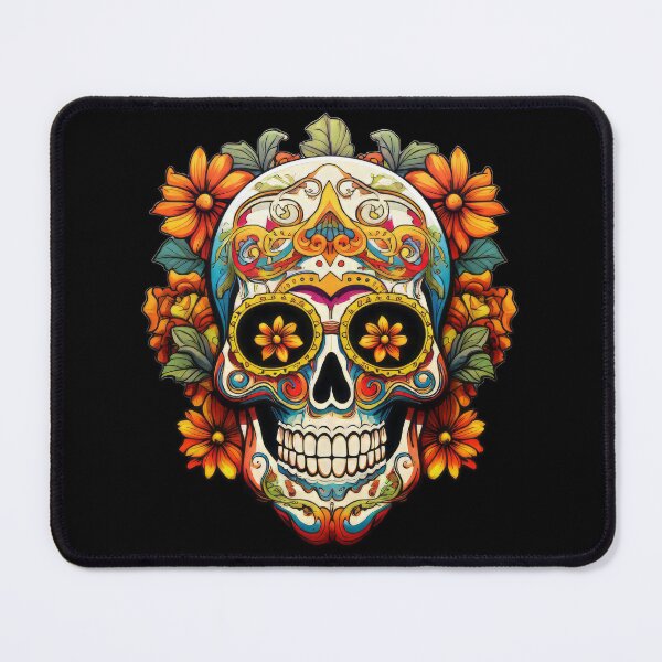 Item preview, Festive Floral Sugar Skull designed and sold by Ins-by-NP.