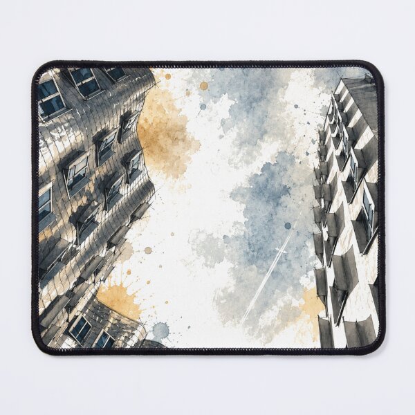 Item preview, Between the Gehry buildings – Media Harbour Düsseldorf designed and sold by Peter Kaul.