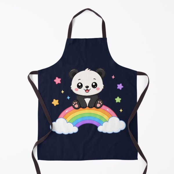 Item preview, Cute Panda Sitting On Rainbow Magic Cartoon designed and sold by Seculinator.
