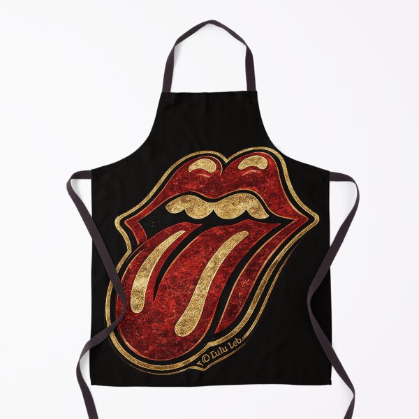 Aperçu de l'œuvre Symbole vintage des Rolling Stones représentant les lèvres et la langue - La bouche de Kali créée et vendue par LuluLeb.