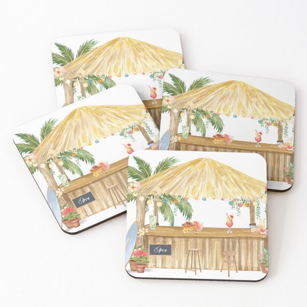 Item preview, Tiki tropical beach bar with hanging lights designed and sold by thefrenchyviet.