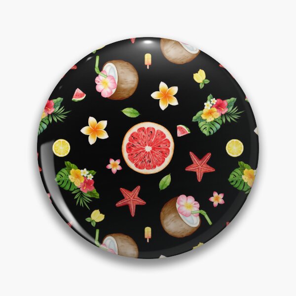 Item preview, Exotic Midnight Island Cocktail Fruit Watercolor designed and sold by moodaera.