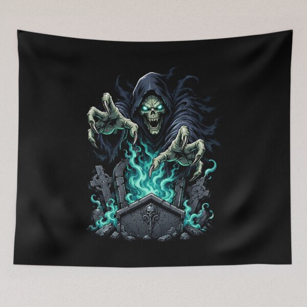 Item preview, Angry Spectral Reaper Rising From Haunted Broken Tomb designed and sold by Tong4130.