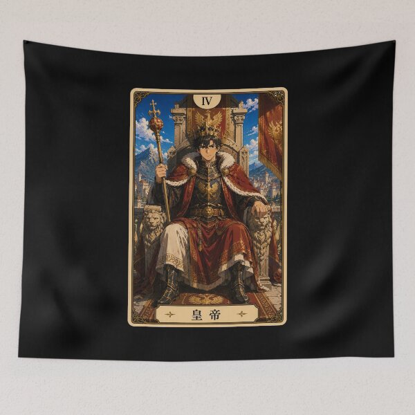 Item preview, Tarot card the emperor in anime style designed and sold by ProjecTees.