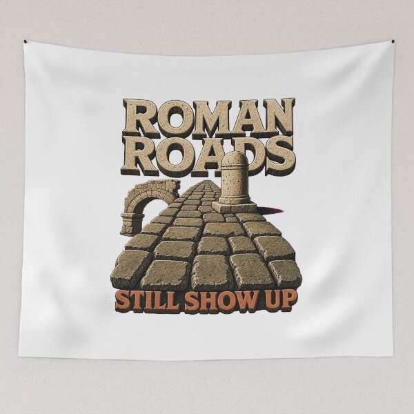 Item preview, Museum poster Roman roads designed and sold by pirminio.