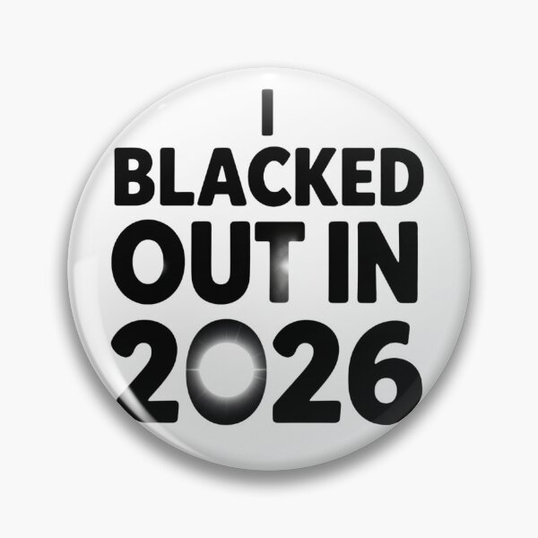 Item preview, 2026 Total Solar Eclipse Blackout Humor designed and sold by Gallery-yuuna .