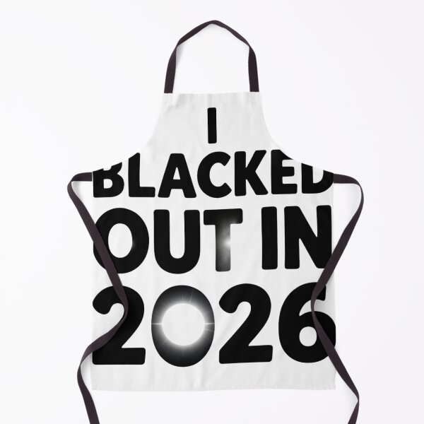 Item preview, 2026 Total Solar Eclipse Blackout Humor designed and sold by Gallery-yuuna .