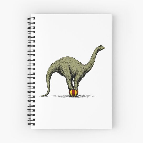 Item preview, Diplodocus balancing on a circus ball vintage illustration designed and sold by goatboyjr.