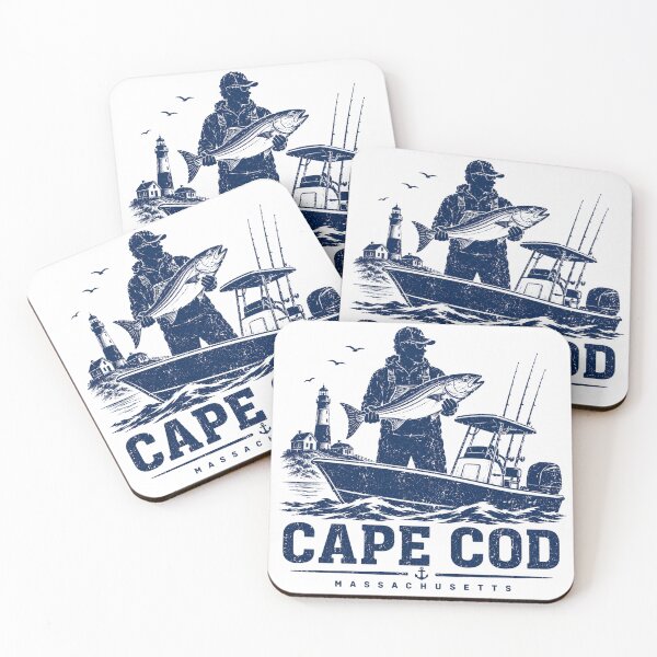 Item preview, Cape Cod Peninsula in Massachusetts Fishing  designed and sold by PamLeeDesign.