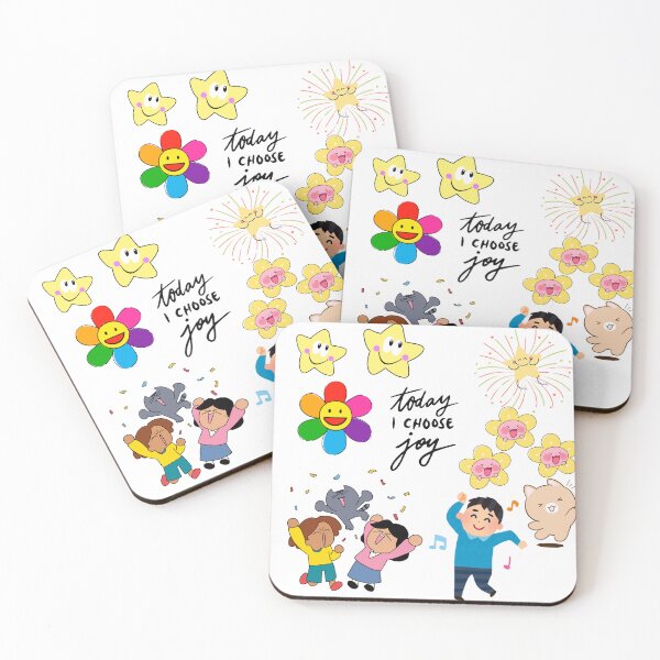 Item preview, Today I Choose Joy – Cute Happy Aesthetic Stickers Collection designed and sold by Emianartstudio.