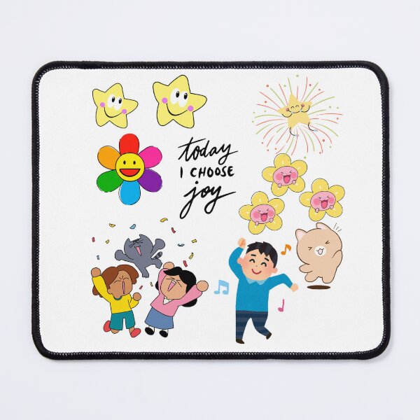 Item preview, Today I Choose Joy – Cute Happy Aesthetic Stickers Collection designed and sold by Emianartstudio.