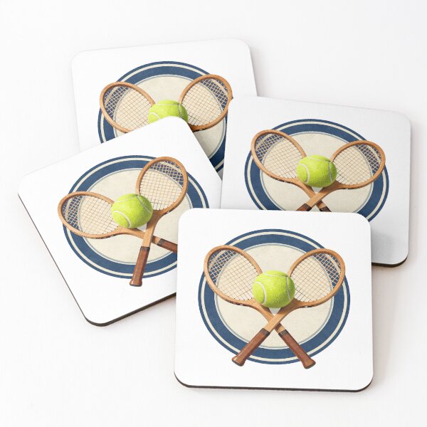 Item preview, Vintage Tennis Club Wooden Rackets Crest designed and sold by Gallery-yuuna .