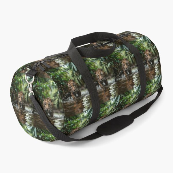Item preview, Jaguar Walking Through a Rainforest Stream designed and sold by Erika Kaisersot.