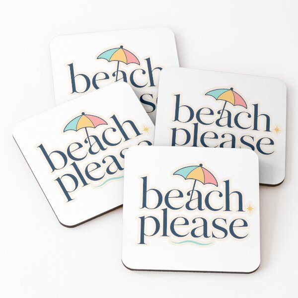 Item preview, Beach Please – Typographic design with a fun quote about the beach for summer designed and sold by FusiTink.