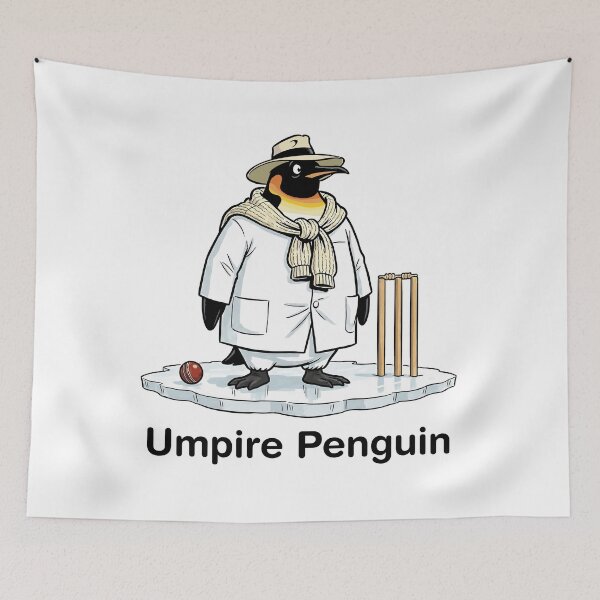 Item preview, cricket umpire empire penguin designed and sold by goatboyjr.