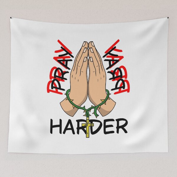 Item preview, Pray Harder designed and sold by WiltedBoneCo.