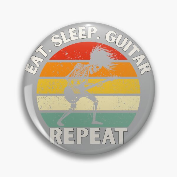 Item preview, Eat. Sleep. Guitar. Repeat Skeleton Design designed and sold by OldSkullDesigns.