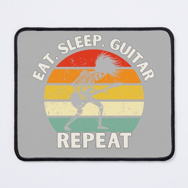 Item preview, Eat. Sleep. Guitar. Repeat Skeleton Design designed and sold by OldSkullDesigns.