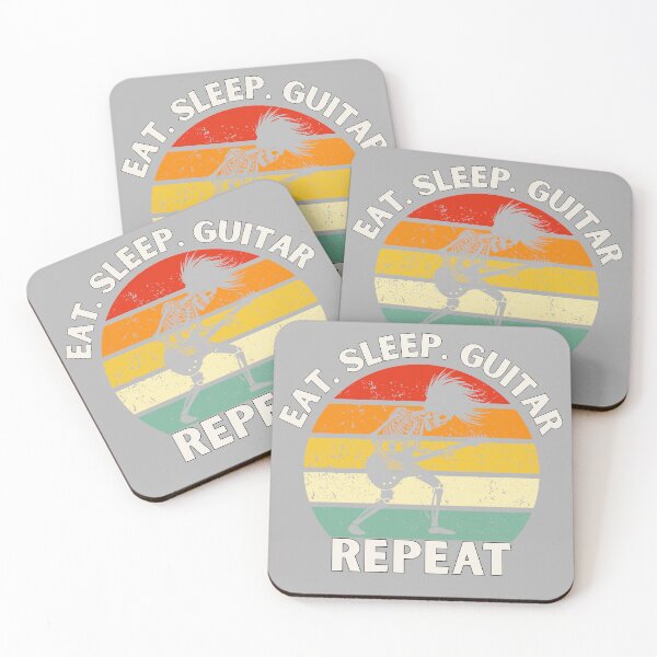 Item preview, Eat. Sleep. Guitar. Repeat Skeleton Design designed and sold by OldSkullDesigns.