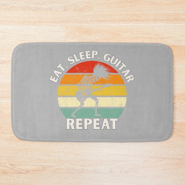 Item preview, Eat. Sleep. Guitar. Repeat Skeleton Design designed and sold by OldSkullDesigns.