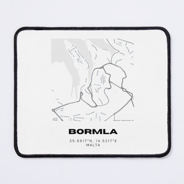 Item preview, Bormla Map Print | Minimalist Street Map of Bormla, Malta designed and sold by RM-Journey.