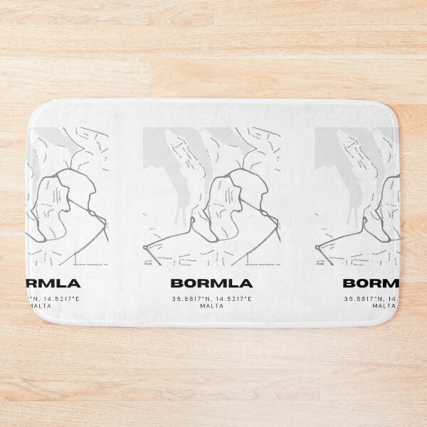 Item preview, Bormla Map Print | Minimalist Street Map of Bormla, Malta designed and sold by RM-Journey.
