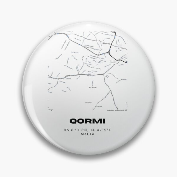 Item preview, Qormi Map Print | Minimalist Street Map of Qormi, Malta designed and sold by RM-Journey.
