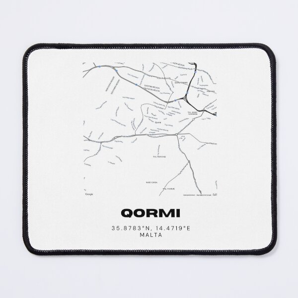 Item preview, Qormi Map Print | Minimalist Street Map of Qormi, Malta designed and sold by RM-Journey.