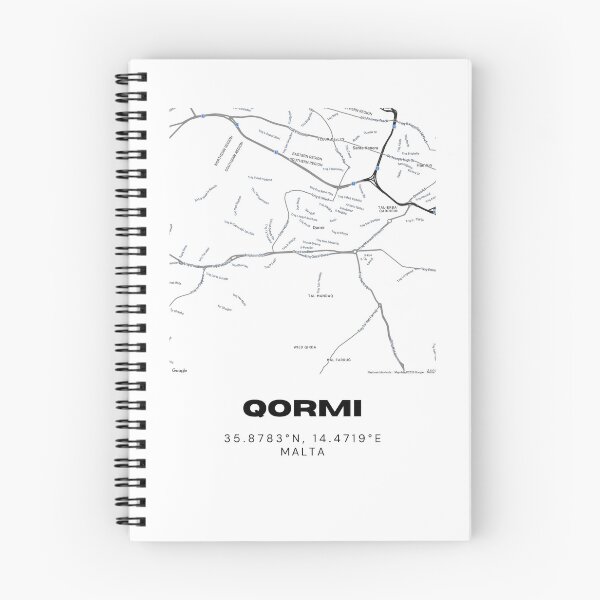 Item preview, Qormi Map Print | Minimalist Street Map of Qormi, Malta designed and sold by RM-Journey.