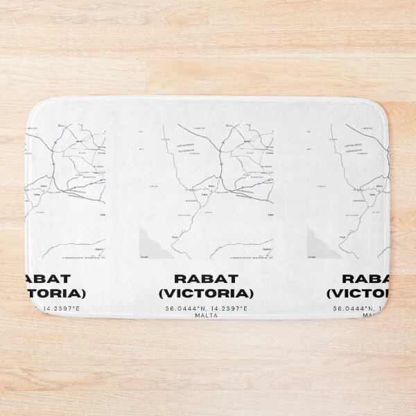 Item preview, Rabat (Victoria) Map Print | Minimalist Street Map of Victoria, Gozo designed and sold by RM-Journey.