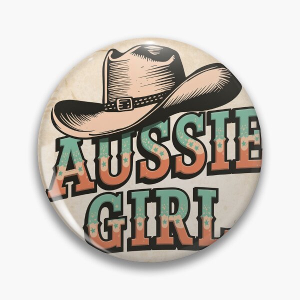 Aperçu de l'œuvre Chapeau de campagne vintage pour fille australienne créée et vendue par PamLeeDesign.