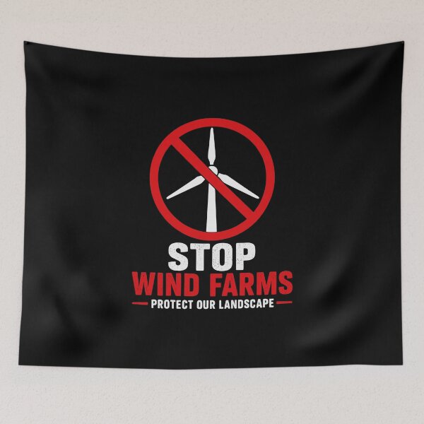 Item preview, Stop wind farms protect landscape designed and sold by HandicraftArt.