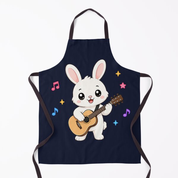 Item preview, Cute Bunny Playing Acoustic Guitar Cartoon Music designed and sold by Seculinator.