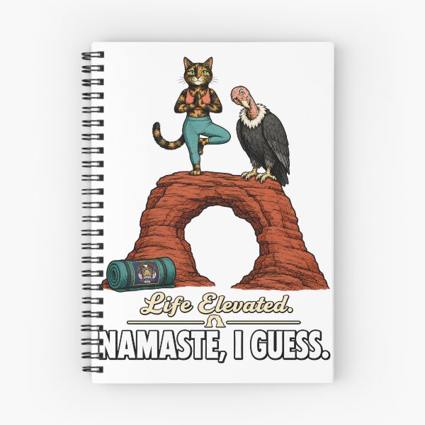 Item preview, Utah — Tortoiseshell Cat Yoga Red Rock Vulture Humor Gift designed and sold by Martin's_Design.