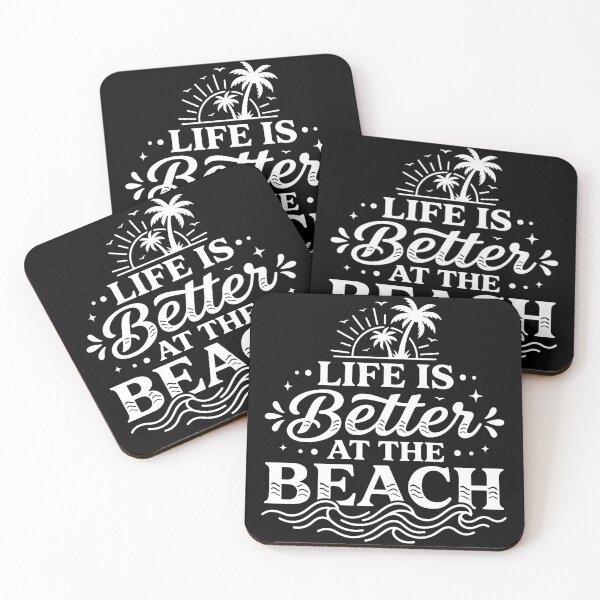 Item preview, Life Is Better At The Beach Cute Summer Vacation Palm Tree designed and sold by raedattia.