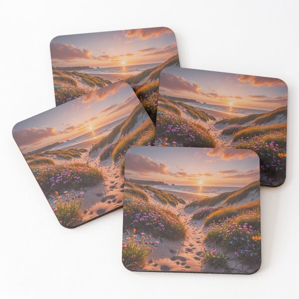 Item preview, Golden Beach Sunset Wall Art designed and sold by BeautifulVirtues.
