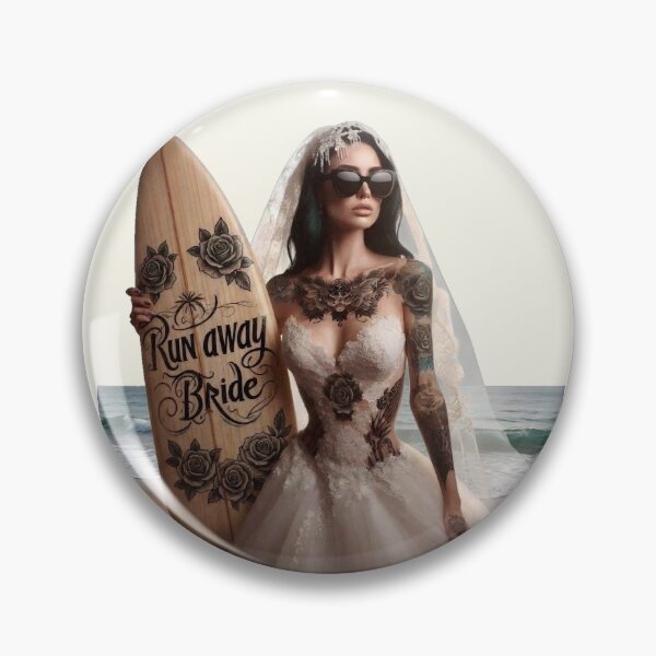 Item preview, Gothic Party Bride Wood Surfboard designed and sold by Voodoo Store Paranormal Collections.