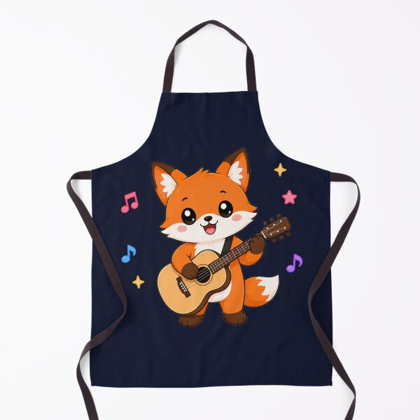 Item preview, Cute Fox Playing Acoustic Guitar Cartoon Music designed and sold by Seculinator.