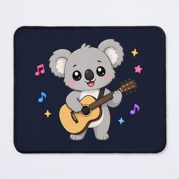 Item preview, Cute Koala Playing Acoustic Guitar Cartoon Music designed and sold by Seculinator.