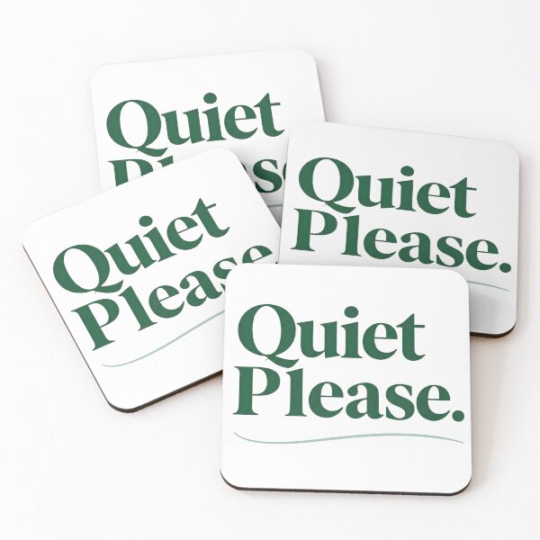 Item preview, Quiet Please Classic Tennis Typography designed and sold by Gallery-yuuna .