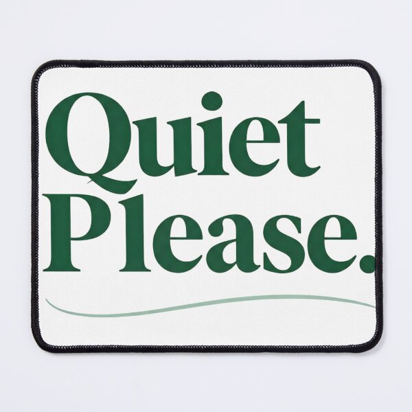 Item preview, Quiet Please Classic Tennis Typography designed and sold by Gallery-yuuna .
