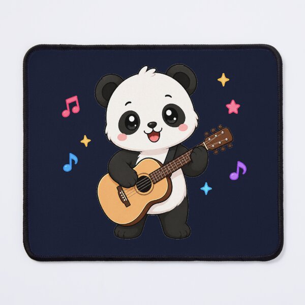 Item preview, Cute Panda Playing Acoustic Guitar Cartoon Music designed and sold by Seculinator.