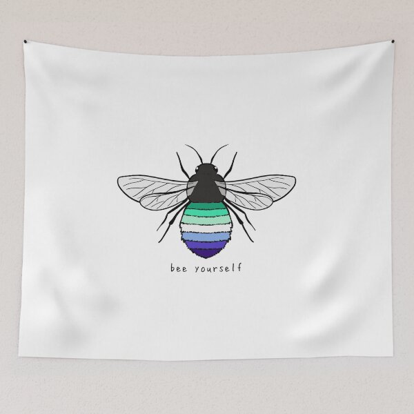 Item preview, Bee Yourself - Gay Pride Flag designed and sold by rorynorth.