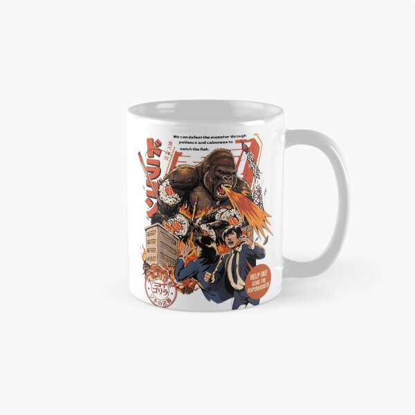 Item preview, Gorilla attacks city with sushi designed and sold by Ahmedsyde.