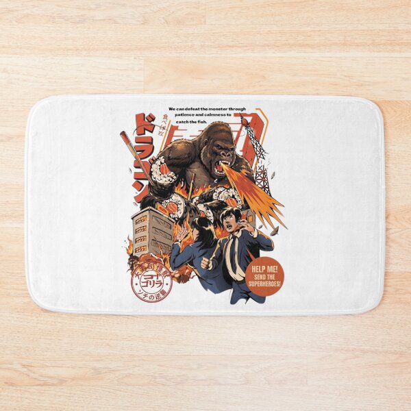 Item preview, Gorilla attacks city with sushi designed and sold by Ahmedsyde.
